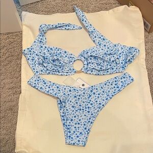 Kulani Kinis Blue Floral Bikini Set small
